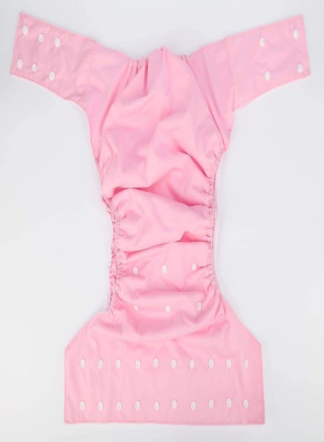 JOBEBE Adult Cloth Diaper Cover Nappy Reusable Washable Adjustable for Disability Incontinence Person (Pink) - Image 3